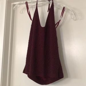 Beaded halter top